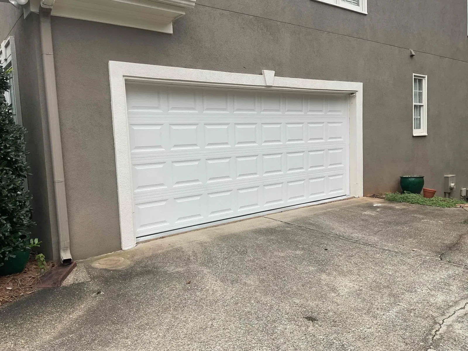 Completed residential garage door project